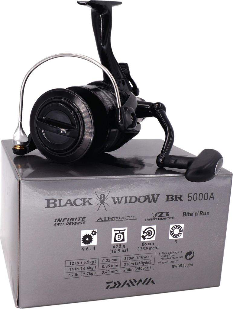 Daiwa Black Widow Br 5000A Freilaufrolle Angelrollen