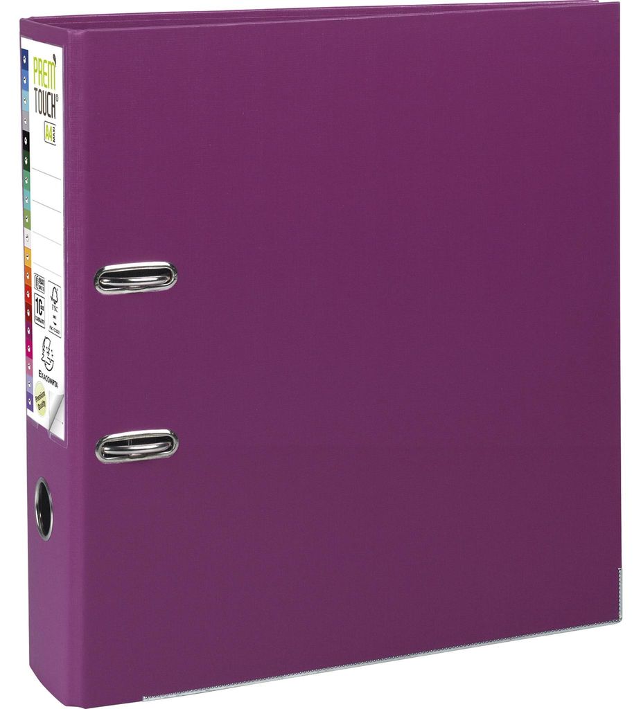 Exacompta 10x Ordner Prem'Touch außen PP Rücken 80mm A4 Maxi Fuchsia 53347E