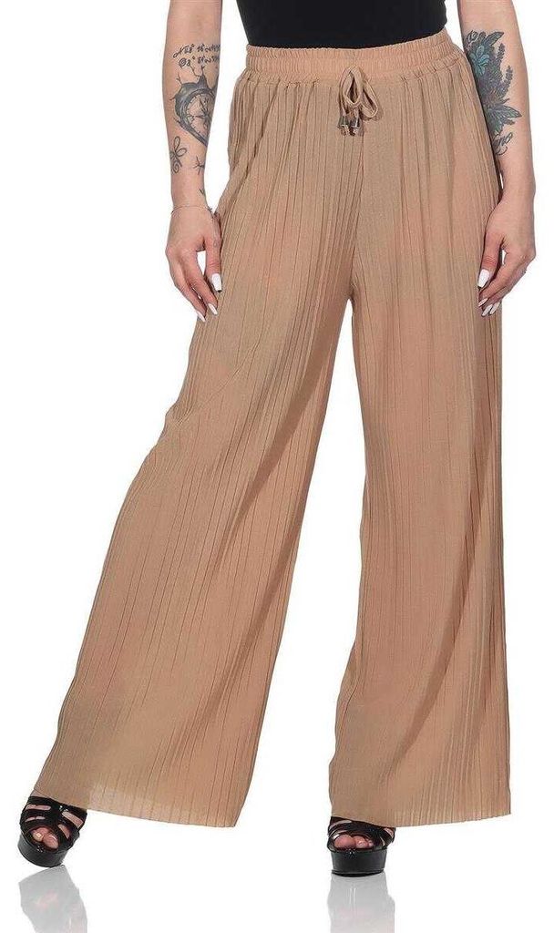 Damen Sommer Chiffon Hose Sommer Strandhose Lässig Produktbild 