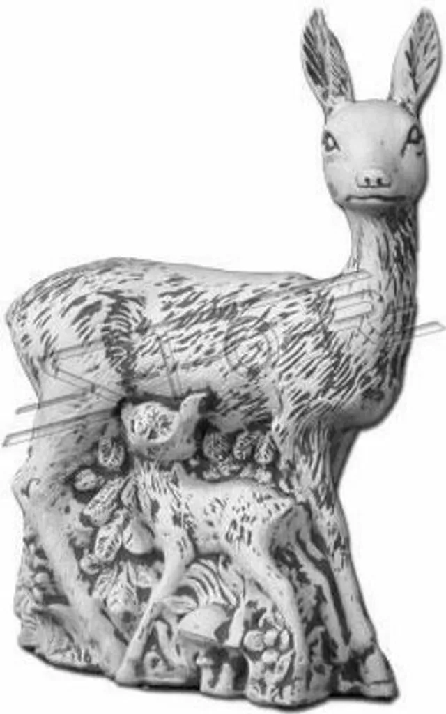 Statue Cerf Finition Or en Métal de Jardin Objet Déco Luxe Nouveau 70cm