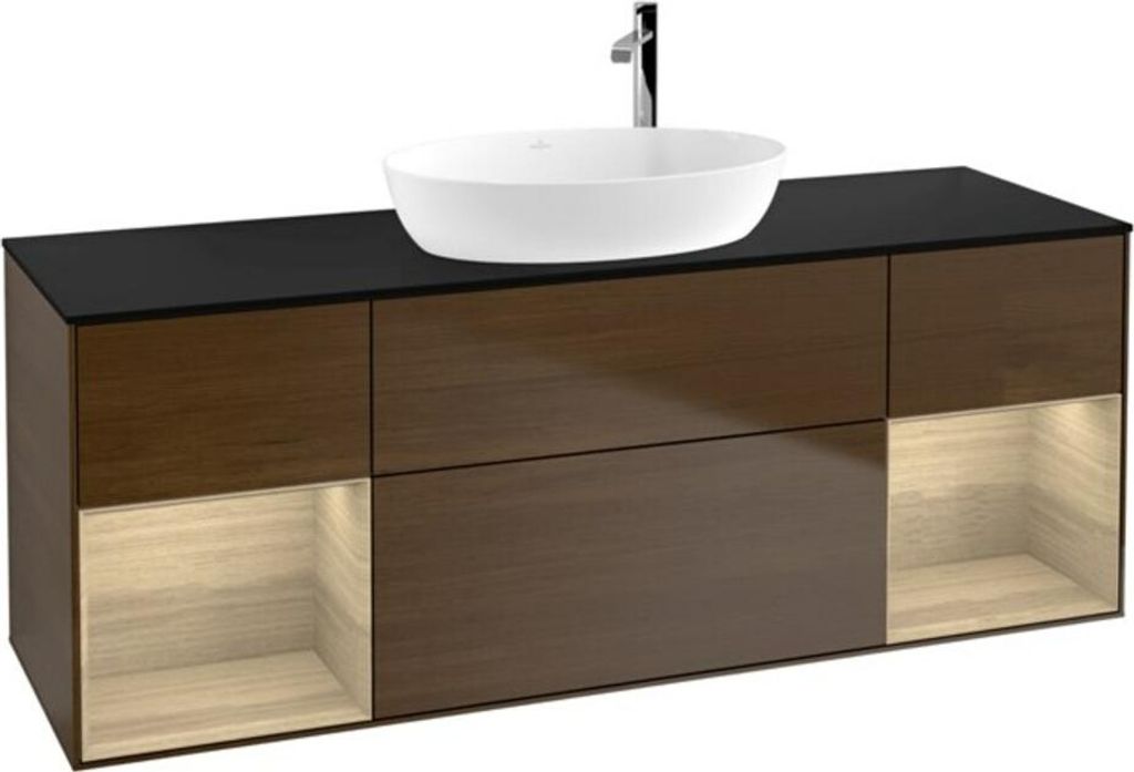 V&B Waschtischunterschrank Finion 160cm, Pl bla m, Reg Oa ven, wal ven