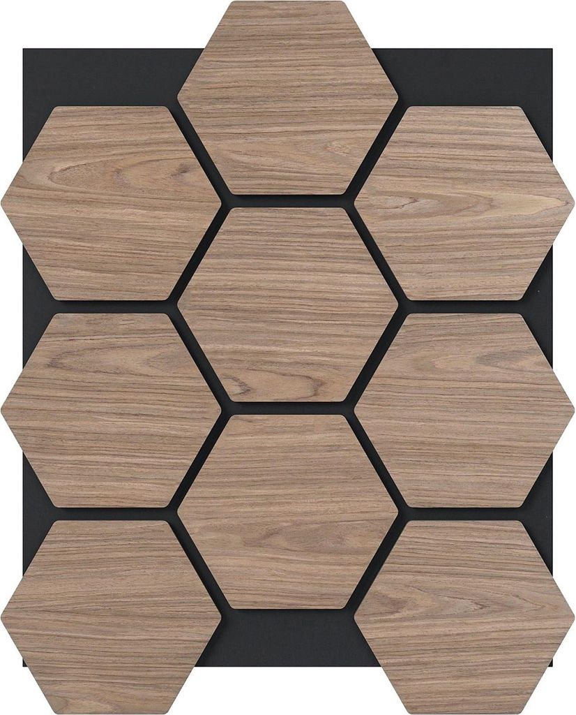 Akustikwandpaneele, 4er-Pack, 81 x 66 cm, schallabsorbierend