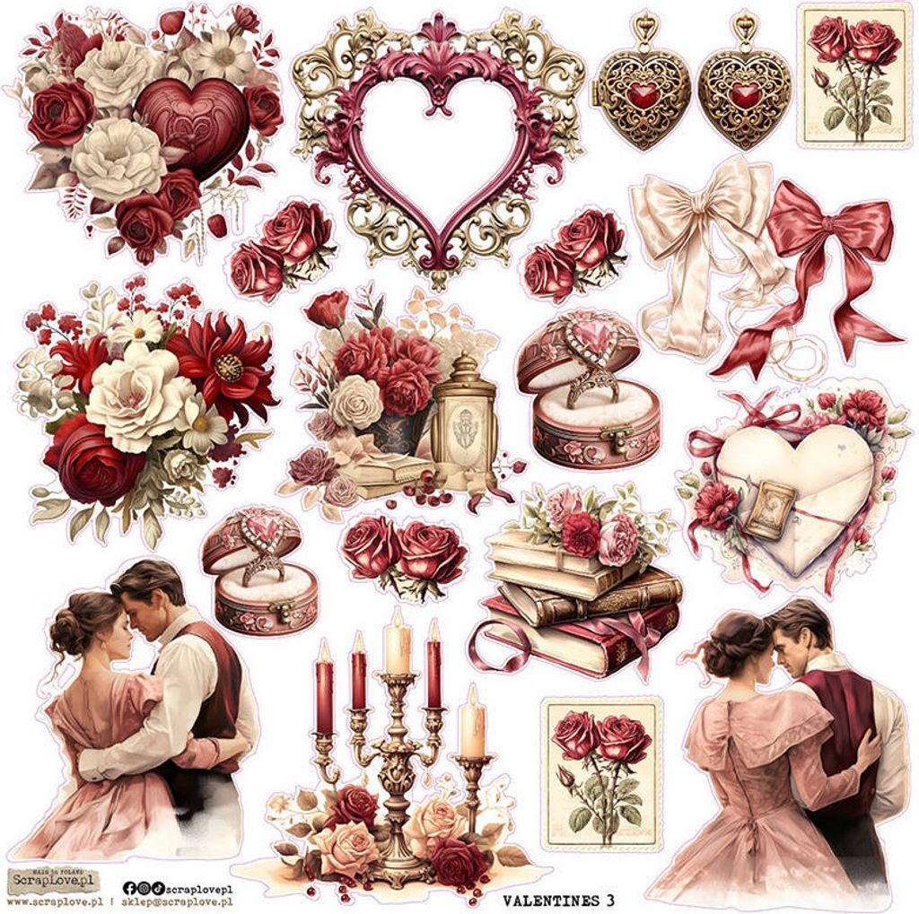 AUFKLEBER - ScrapLove - Valentinstag 3