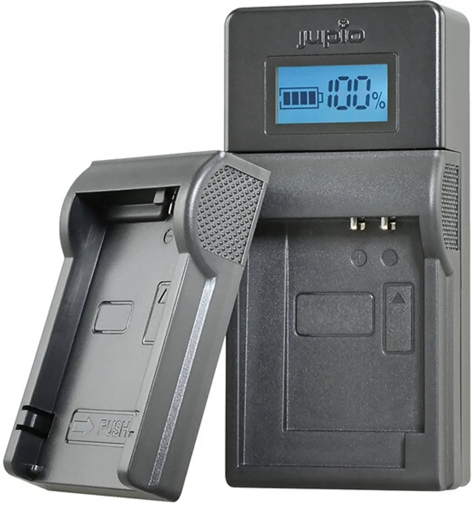 Jupio LCA0034 Caricatore Professionale per Canon - Precisione LCD