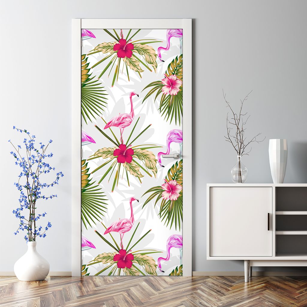 Dekorative Tür Wandaufkleber Wandtattoo selbstklebend Törtchen Tier Ballons Süßigkeiten 70 x 200 cm