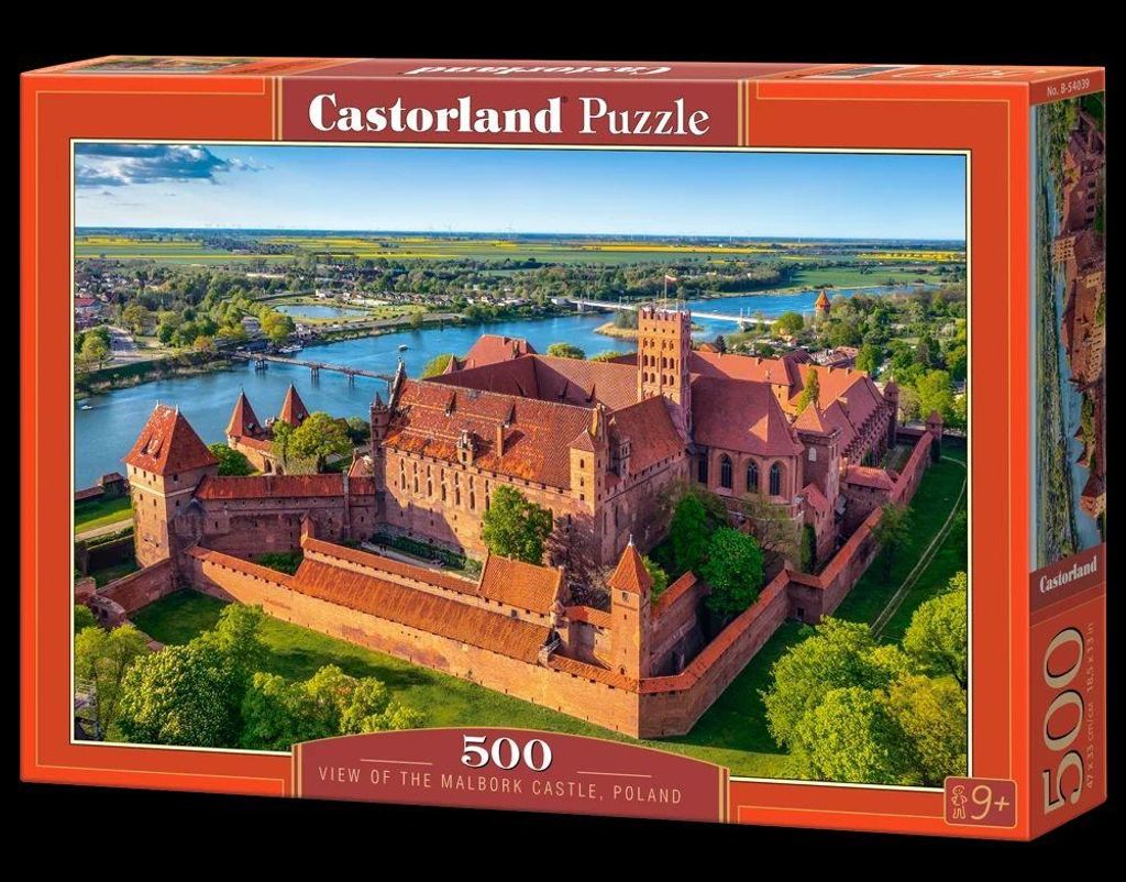 Puzzle, 500 Teile: Blick auf die Burg Malbork, Polen 054039 Produktbild 