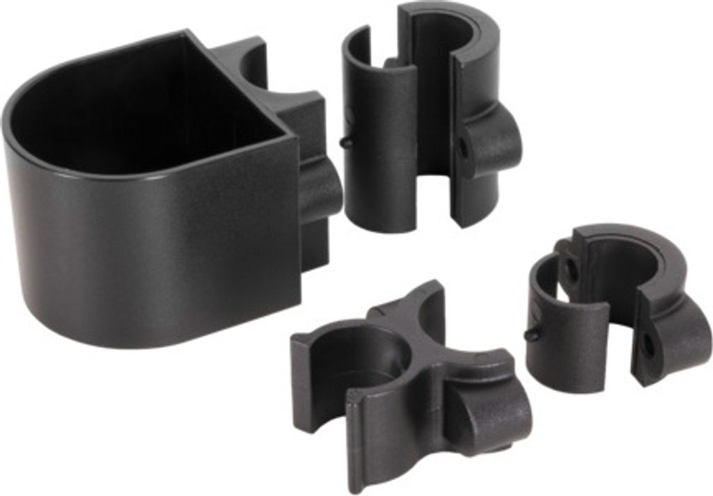 Stockhalter SNAP.3schwarzKunststoff