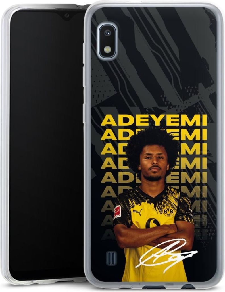 DeinDesign Handyhülle für Samsung Galaxy A10 Silikon Hülle Case Smartphone Schutzhülle BVB Borussia Dortmund Karim Adeyemi
