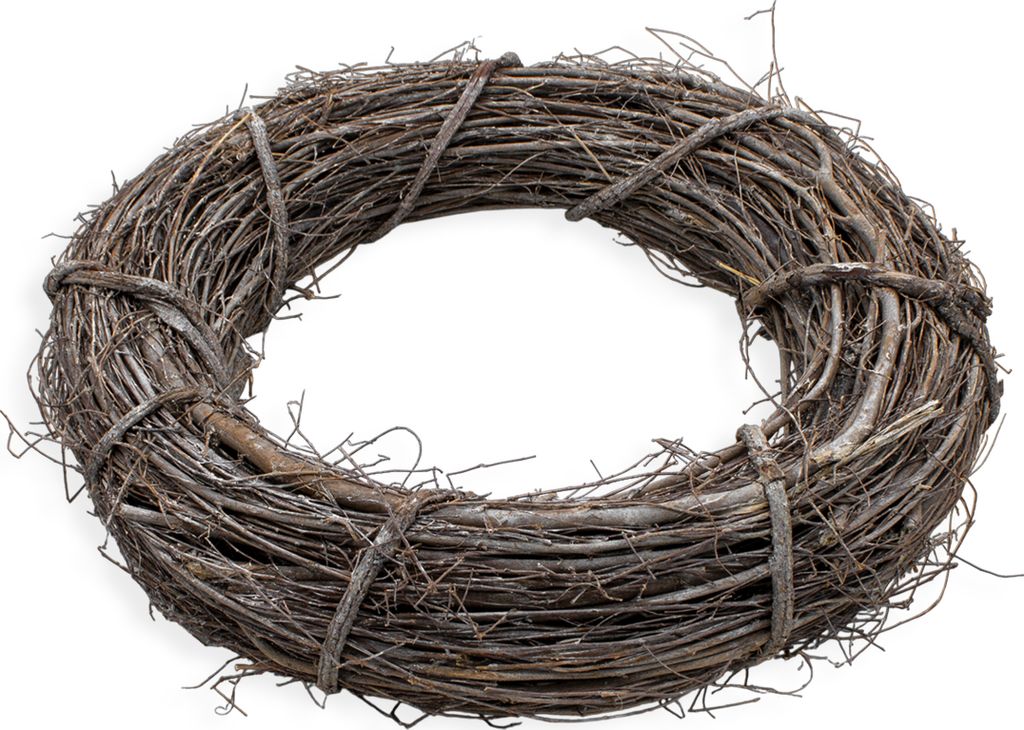 3.06 Kranz natur aus Weide / Rattan - ca. Ø 45 cm - großer Produktbild 