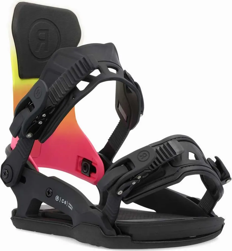 Fixations Snowboard Ride C-8 Rose L - Performance Carbone All-Mountain