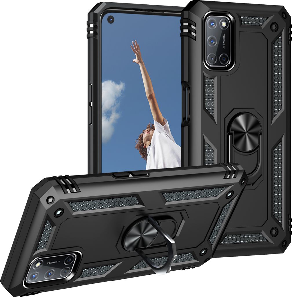 OPPO A52/A72/A92 4G Hülle, Dual Layer Militäre Fallschutz Produktbild 
