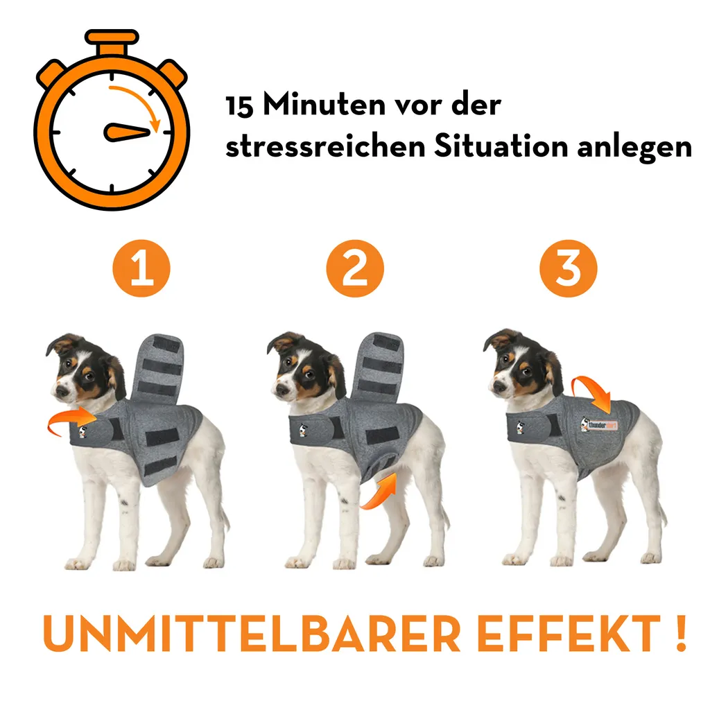 Vêtement de Compression pour Chien ThunderShirt S - Solution Anti-Anxiété