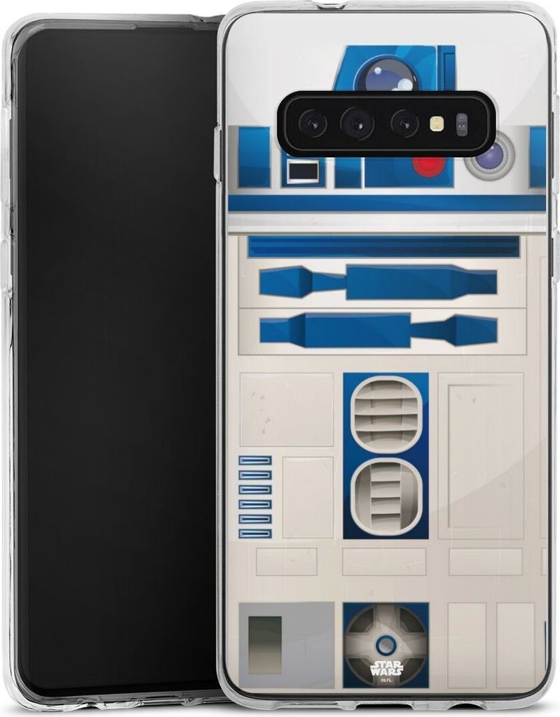 DeinDesign Handyhülle für Samsung Galaxy S10 Plus Silikon Hülle Case Smartphone Schutzhülle Fanartikel Star Wars R2D2