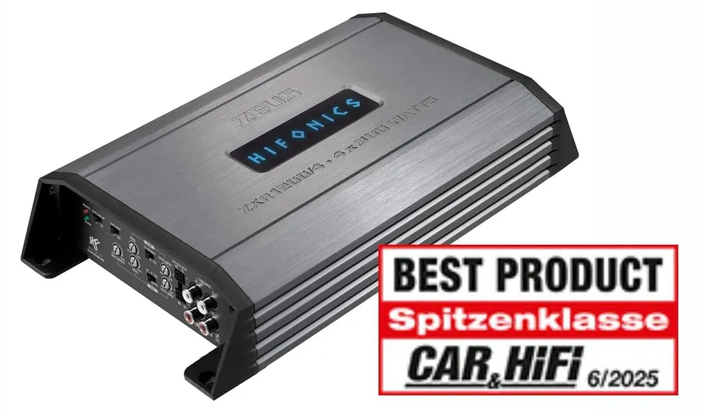 Amplificateur classe D compact Hifonics ZXR1200/4E ultra performant - 3