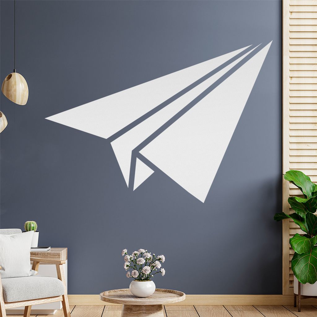 Papierfalten Papierflieger Wandtattoo Wandaufkleber Wall Sticker - Dekoration, Küche, Wohnzimmer, Schlafzimmer, Badezimmer