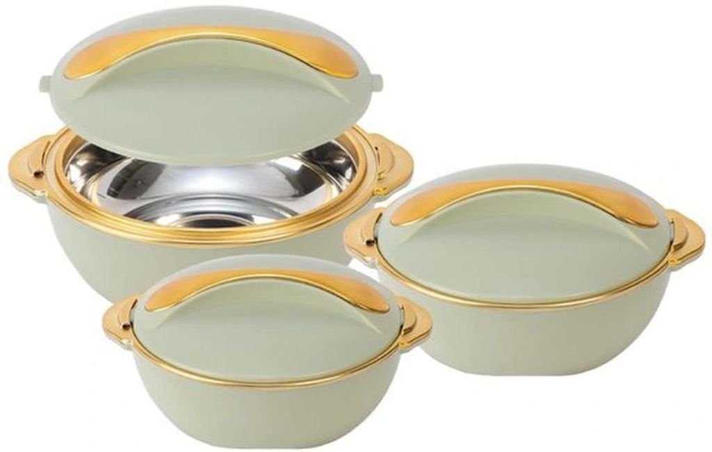 Azomor Set aus drei thermischen Schalen mit Deckel für warme und kalte Gerichte