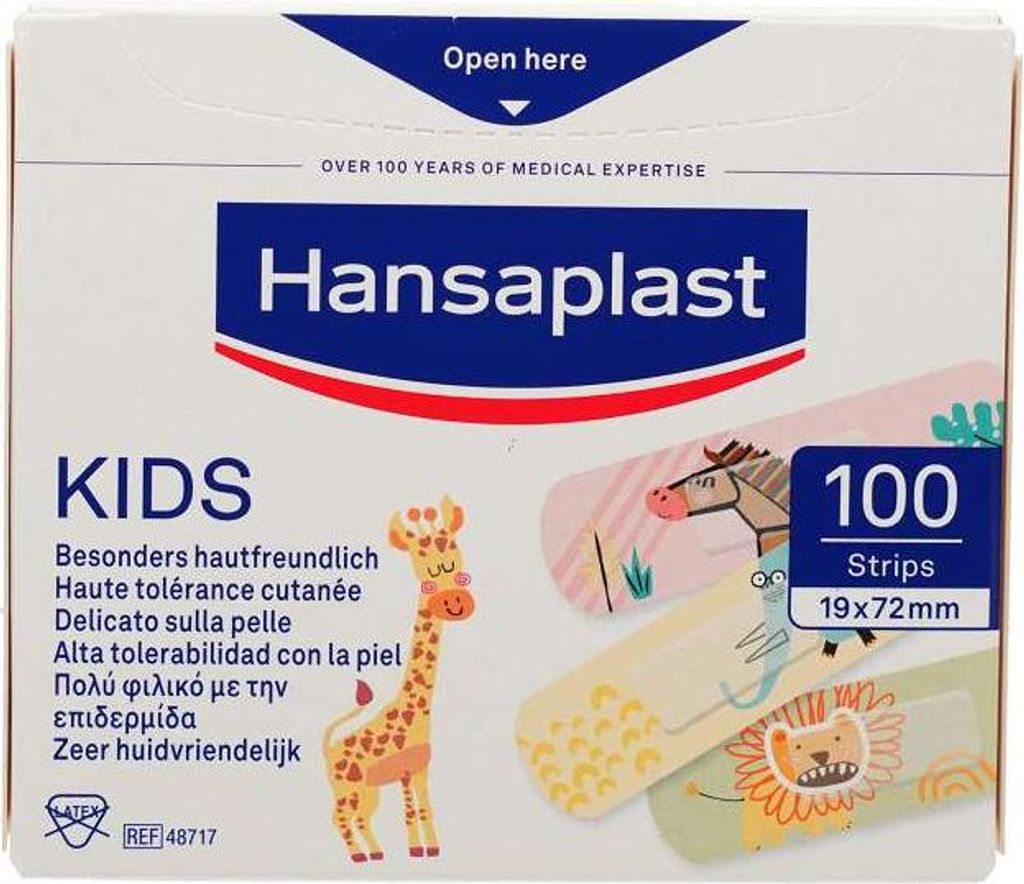 HANSAPLAST Kids Pflasterstrips Universal 1,9x7,2cm