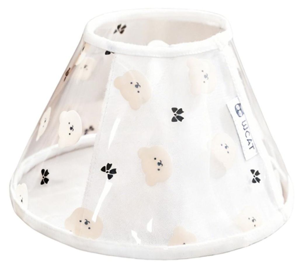 INF Transparent EVA Halskrause für Hunde und Katzen, verstellbar wasserfest L