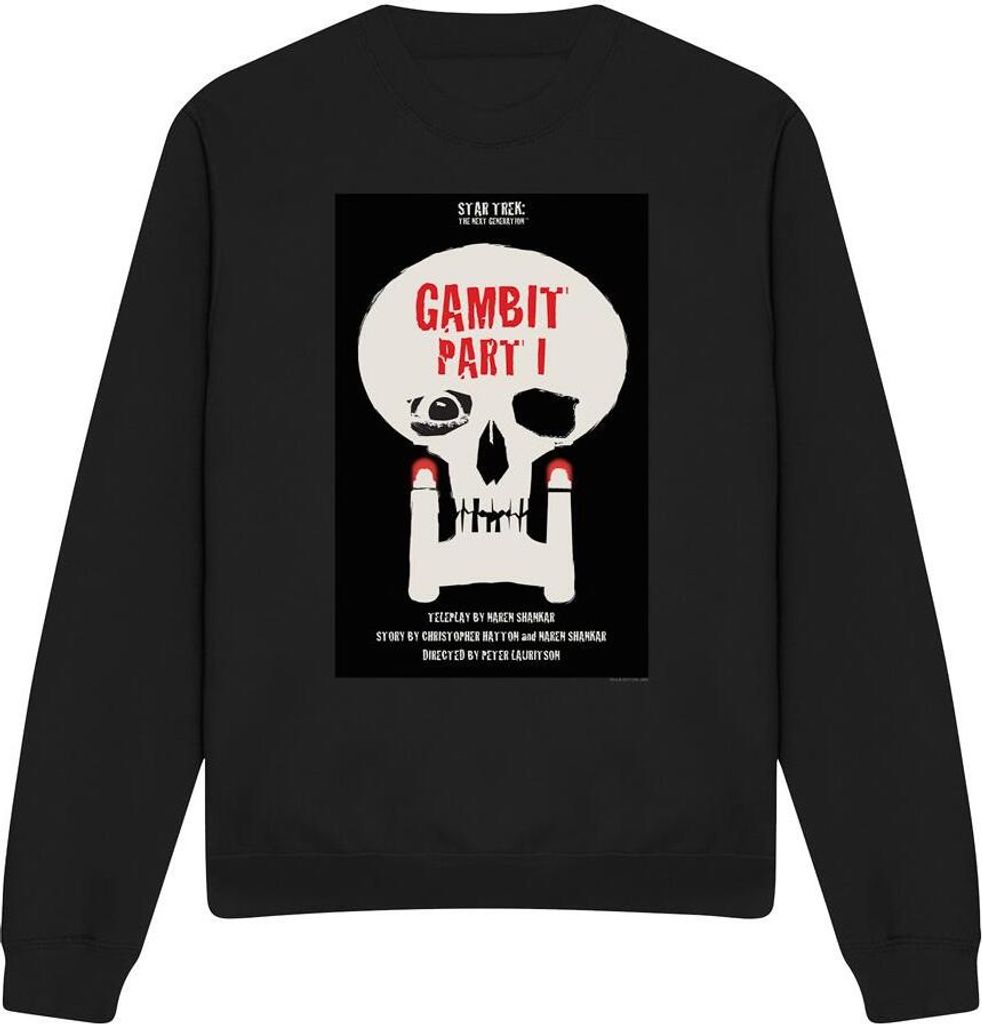 Star Trek - "The Next Generation Season 7 Episode 4" Sweatshirt für Herren/Damen Uni TV11982 (M) (Schwarz)