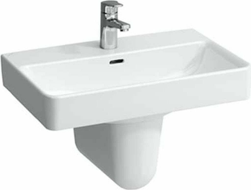 LAUFEN PRO S Waschtisch Compact, ohne Hahnloch, mit Überlauf, 600x380mm, H8189590001091