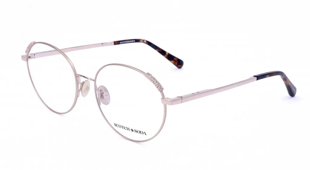 Lunettes dorées mates Scotch & Soda SS1017 finition luxe pour femme