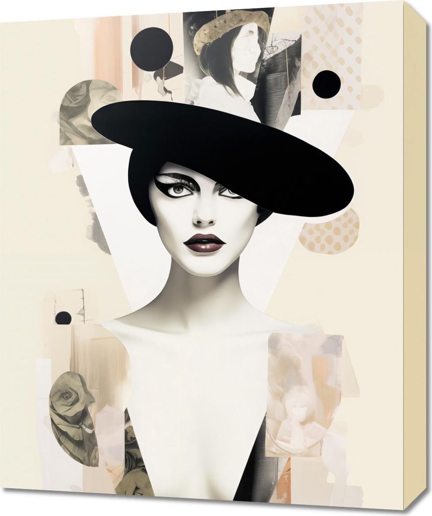 Bild 50x60cm Porträt en Décalage