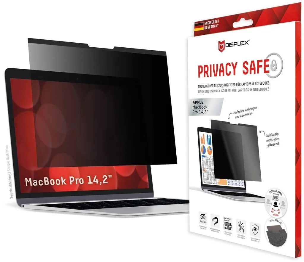 Filtre de Confidentialité Amovible et Aimanté MacBook Pro 14 M2 Displex