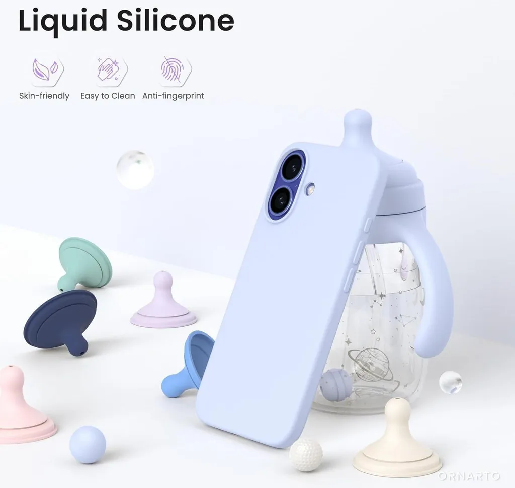 Cover iPhone 16 Verde Pino Antiurto - Silicone Liquido Alta Qualità - 3