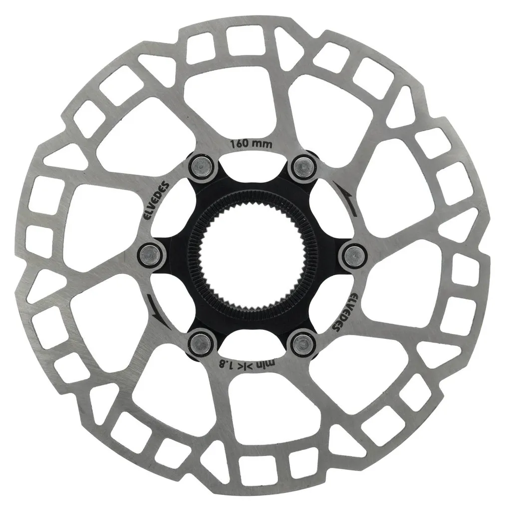 Disque frein 160 mm pour vélo électrique ou route Elvedes Centerlock