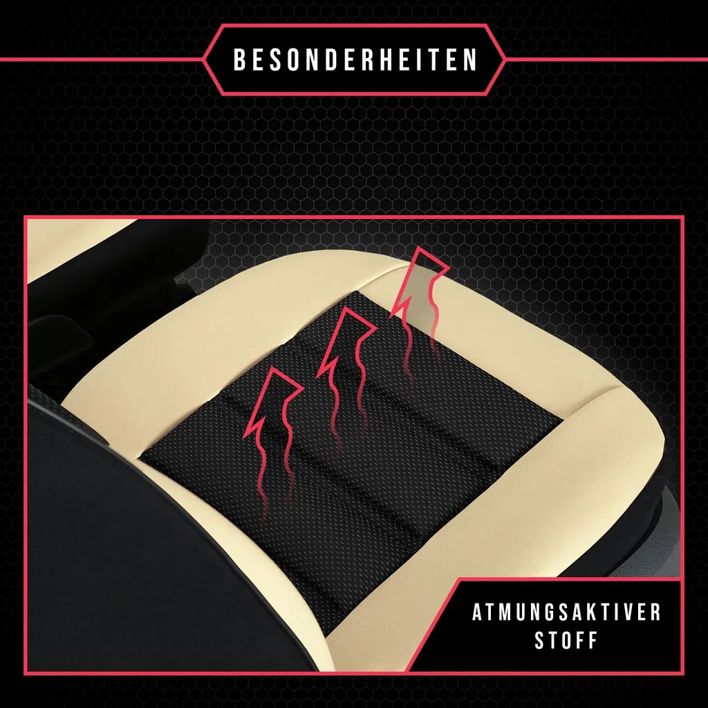 Set Fodere Auto Peugeot 301 Beige | Coprisedili Universali Premium - 2