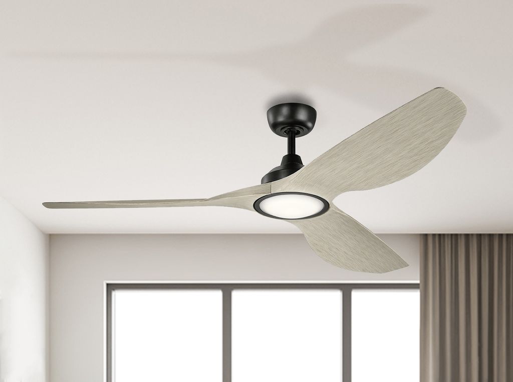 Elstead Imari leiser Deckenventilator mit LED Licht Ø165cm DC-Motor + Fernbedienung