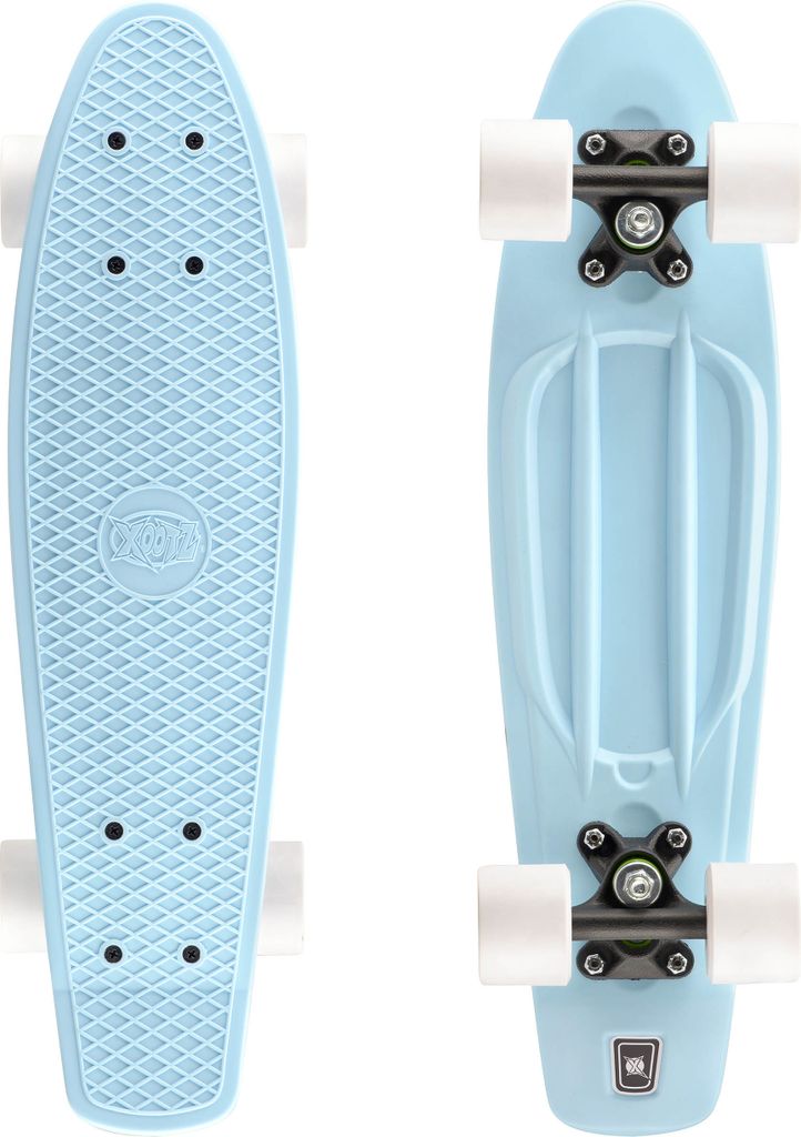 Xootz Penny Board Mini Cruiser Skateboard - Pastellblau - Produktbild 