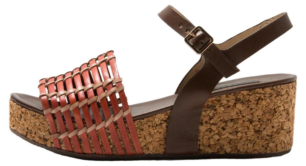 Neosens Keilsandalen Damen S3220 BRAIDED BROWN-CORAL / Produktbild 