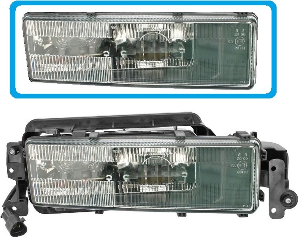 Fenster-/Nebelscheinwerferglas und Fernlicht MAN 3 M/ F 2000, rechts, OE 81251016328 | 1995-2000