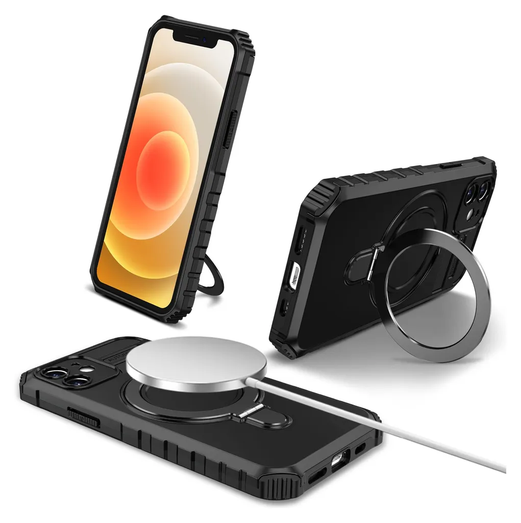 Recensione Cover iPhone 12 MagSafe Nera: Doppio Strato e Ring Grip