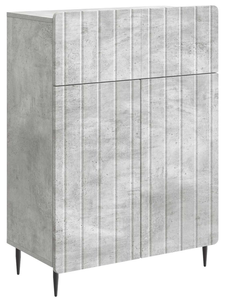 Sideboard Betongrau 66 x 34,5 x 92 cm Holzwerkstoff