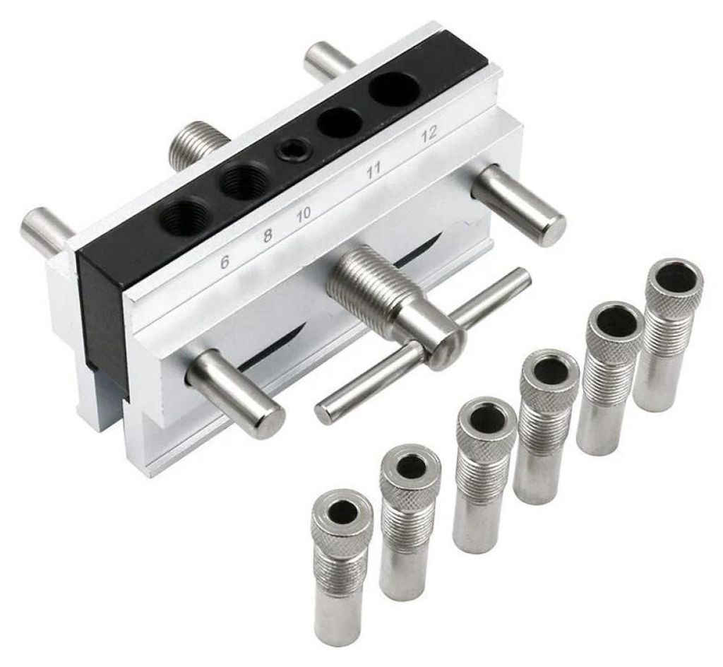 Gabarit De Goujonnage à Centrage Automatique Pour Bois épais, Positionneur De Guide De Perçage, Kit De Gabarit De Goujonnage