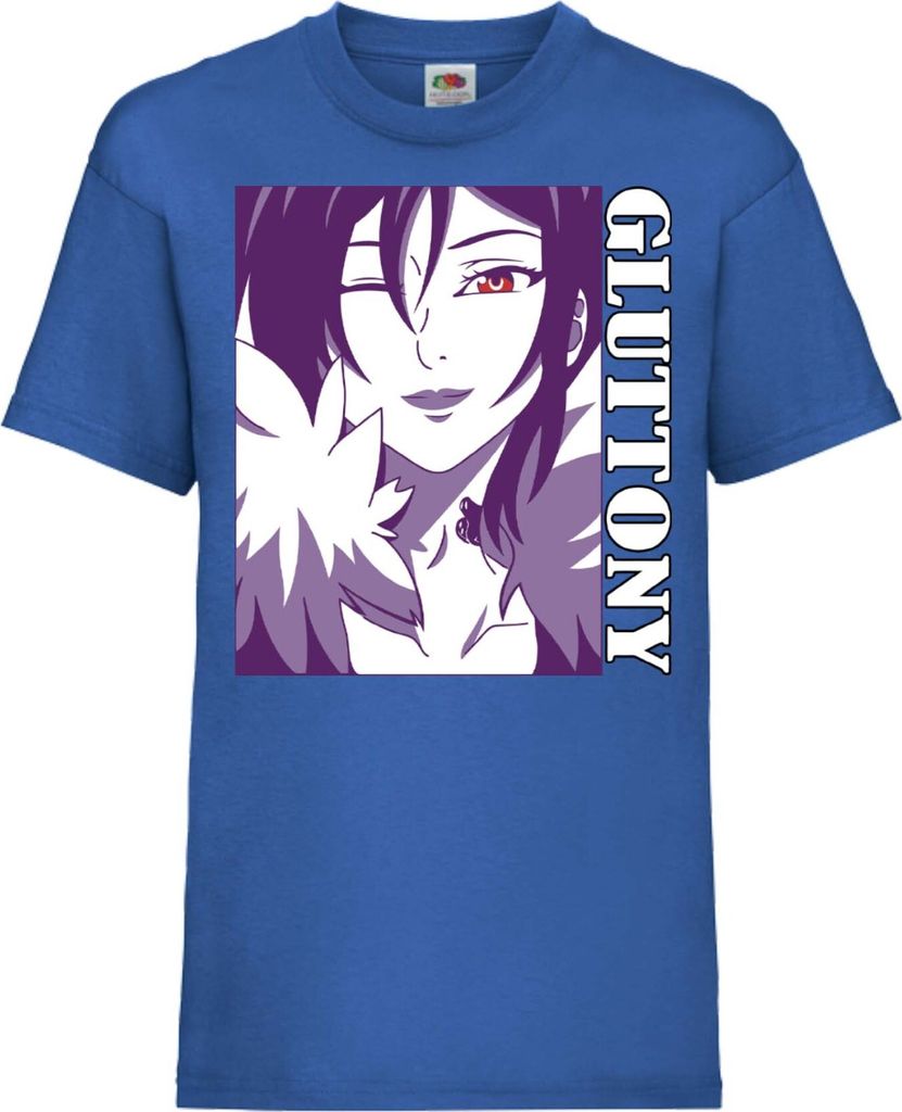 Kinder T-Shirt The Seven Anime Deadly Manga Sins Merlin Merlin, 9-11 Jahr - 140 / Blau