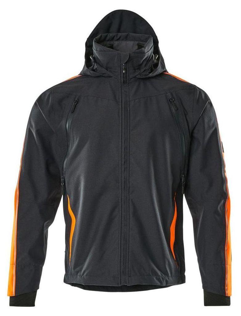 MASCOT Herren Arbeitsjacke "GANDIA" Hardwear schwarzblau, orange Größe M