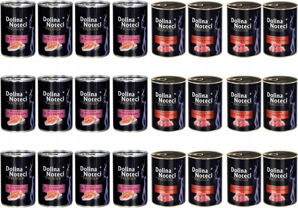 Aliment riche en Saumon et Veau pour Chat - Haute Qualité 24x400g