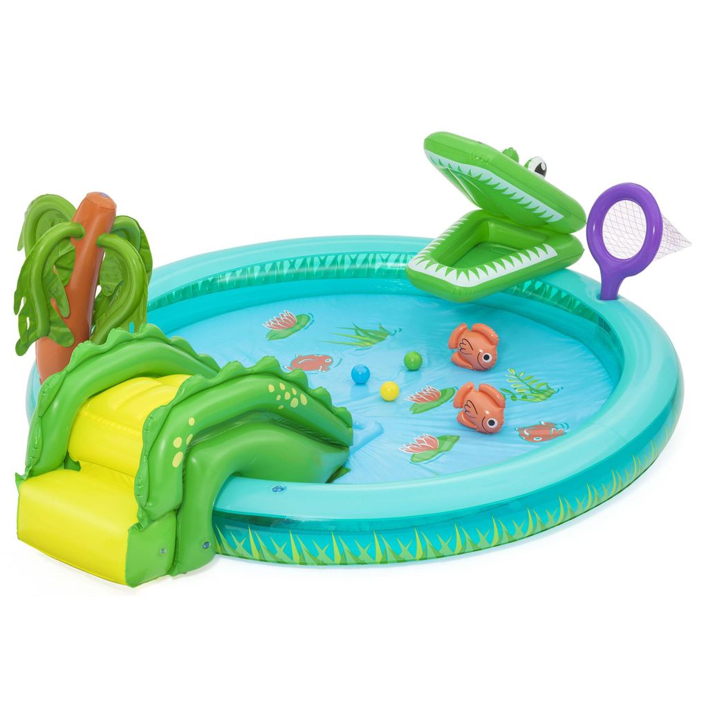 Bestway Wasserspielcenter Crocodile Cove 224 x 181 x 72 cm