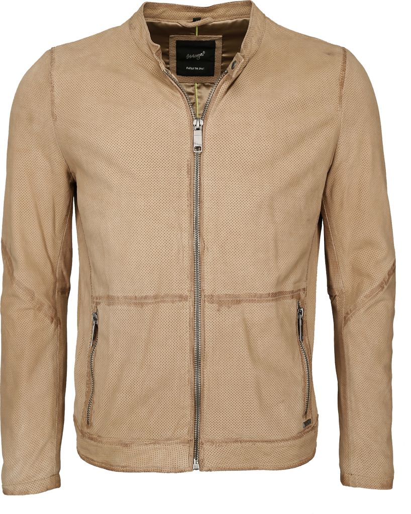 Maze Lederjacke Brunswick Herren creme M