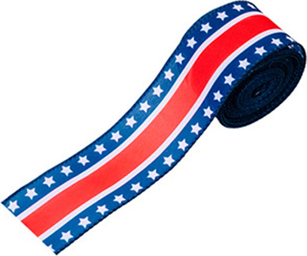 1 Rolle 4,5 m Amerikanisches Flaggenband US-Flaggenelemente Gedenk-Dekorationstuch Unabhängigkeitstag-Zugband Festivalzubehör