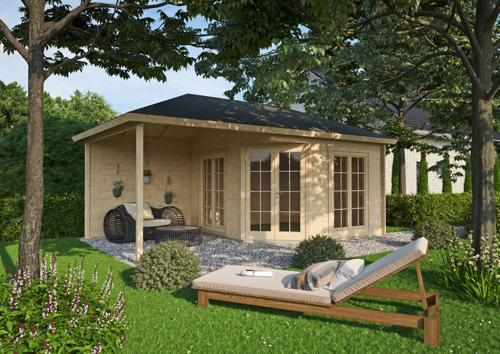 Fjordholz Gartenhaus Modell Silke 44