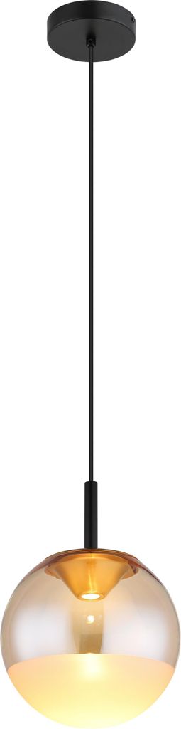 GLOBO Lighting Hängeleuchte SEVERIN DH 25x130 cm schwarz Hängelampe