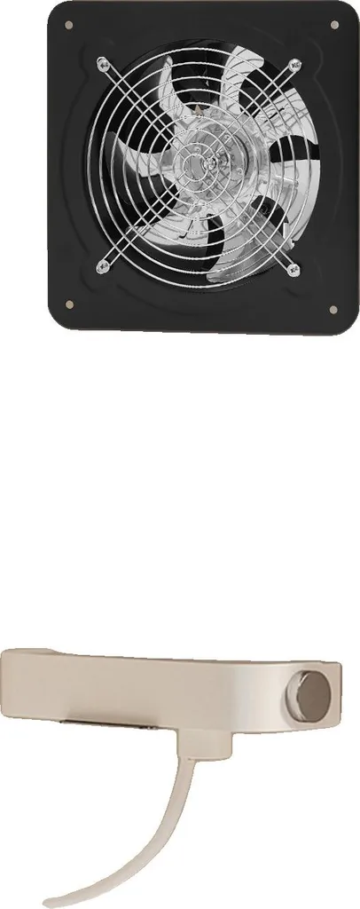 Extracteur d'air industriel 200mm puissant 80W pour atelier et garage