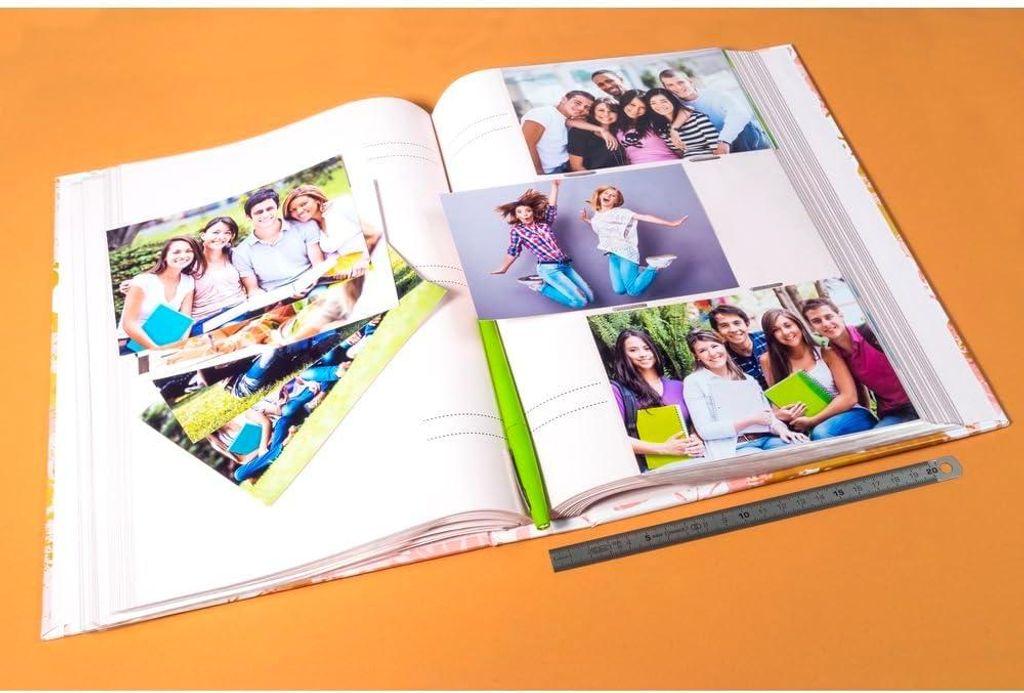 Fotoalbum mit Insteckhüllen - 300 Fotos 10x15 cm - 100 Seiten - Pastell Tropic