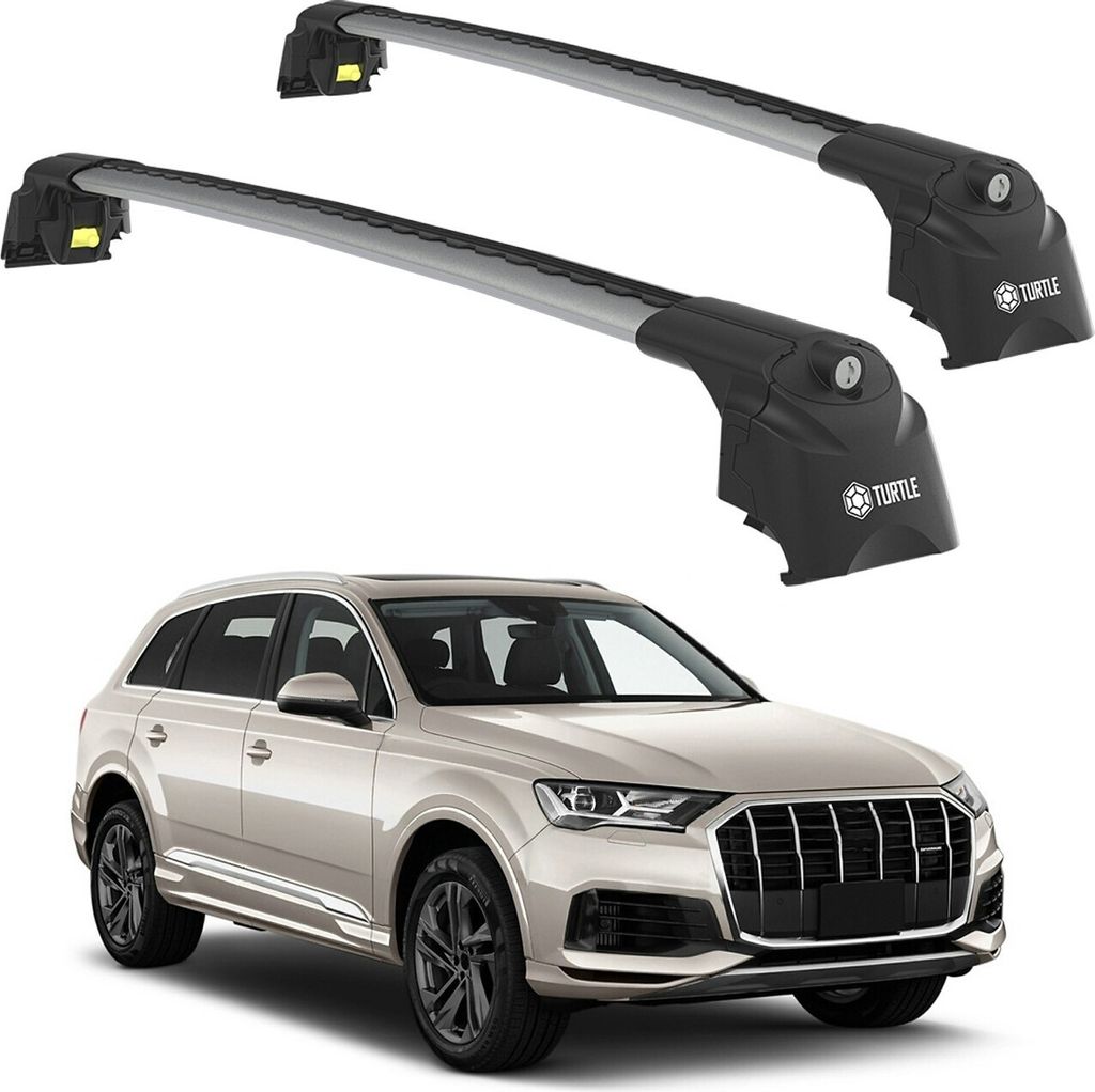 TURTLE BAGAŻNIK DACHOWY AIR-2 , Srebro do AUDI Q7 4M 2016 - Zdjęcie produktu 