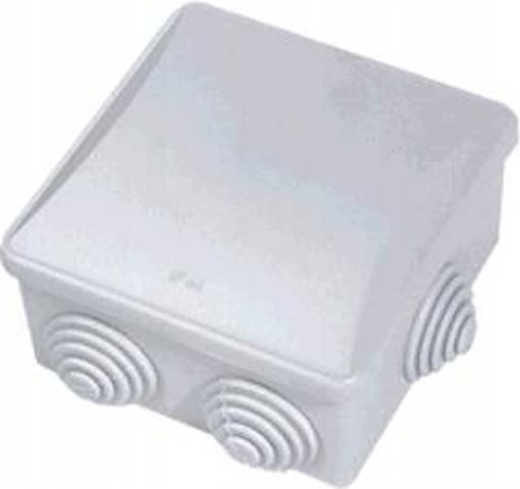 Pawbol | Hermetische Installationsbox S-Box 036 - 80x80x40 mm - Grau - IP44 - Quadratisch und Robust