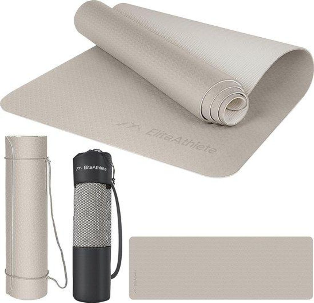 Yogamatte Antirutsch 183x61cm Fitness Pilates Turnmat